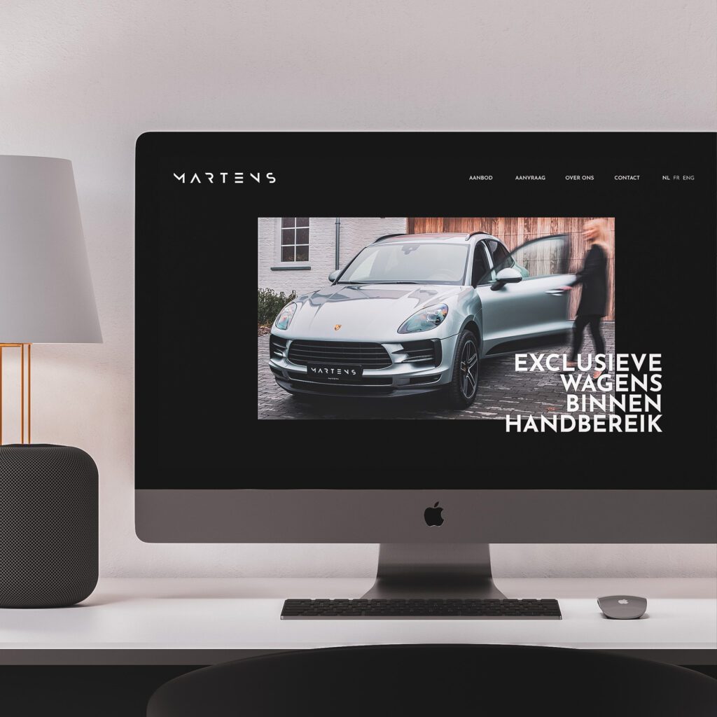 Design en development van de website voor Martens door Castaar