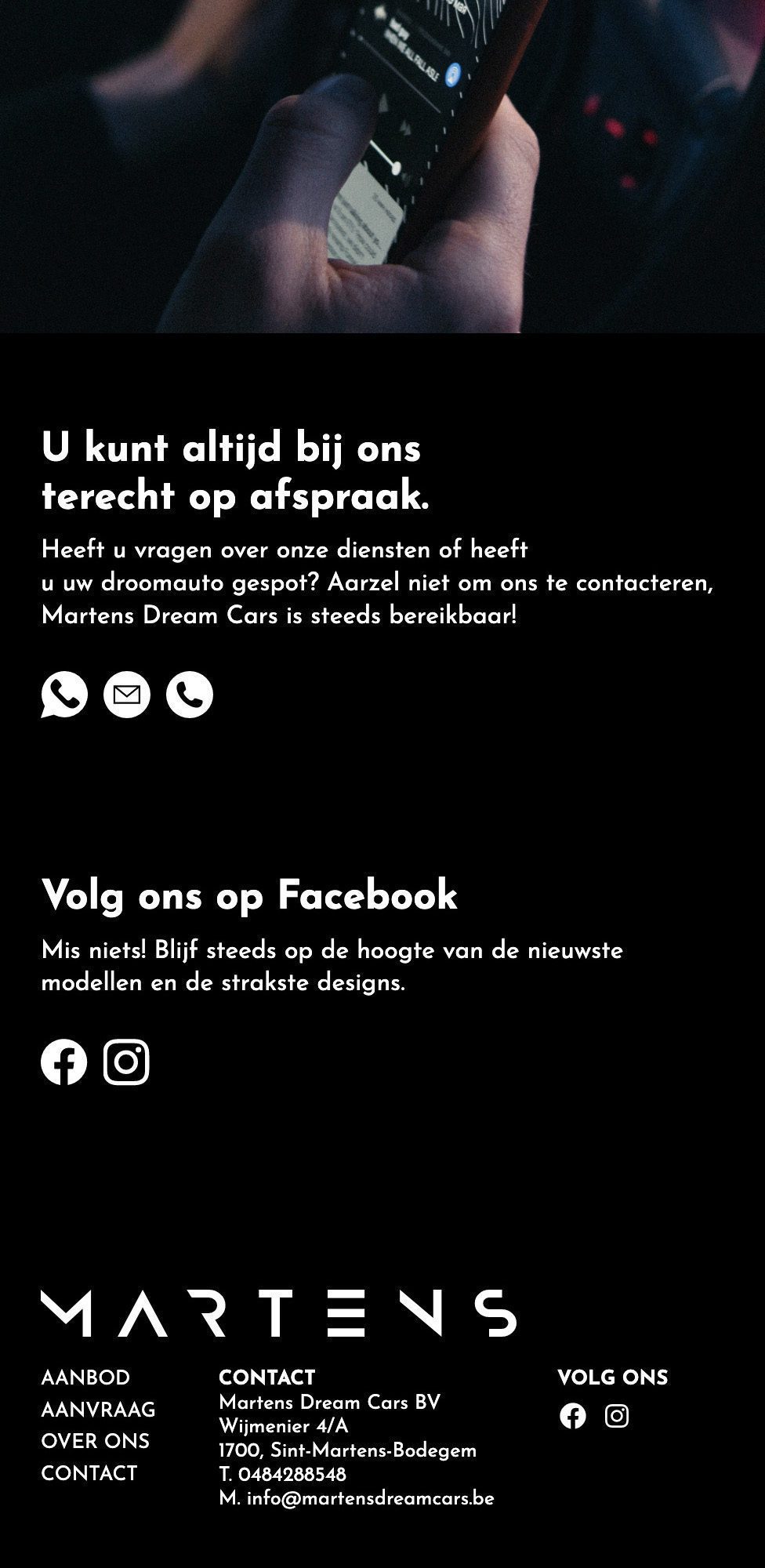Ontwerp van website voor Martens exclusive - castaar