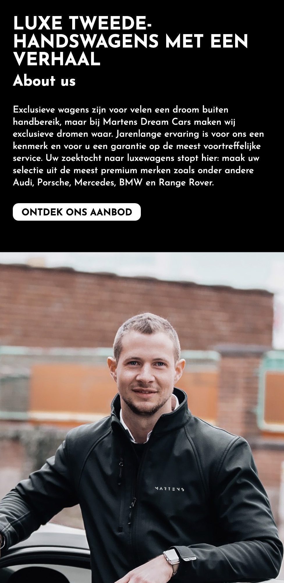 Mobiele website exclusive martens