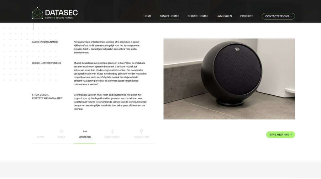 Datasec - codering website door digital agency Castaar