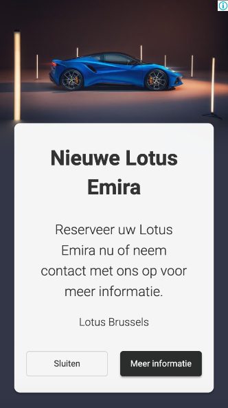 Lotus Emira advertentie autoscout