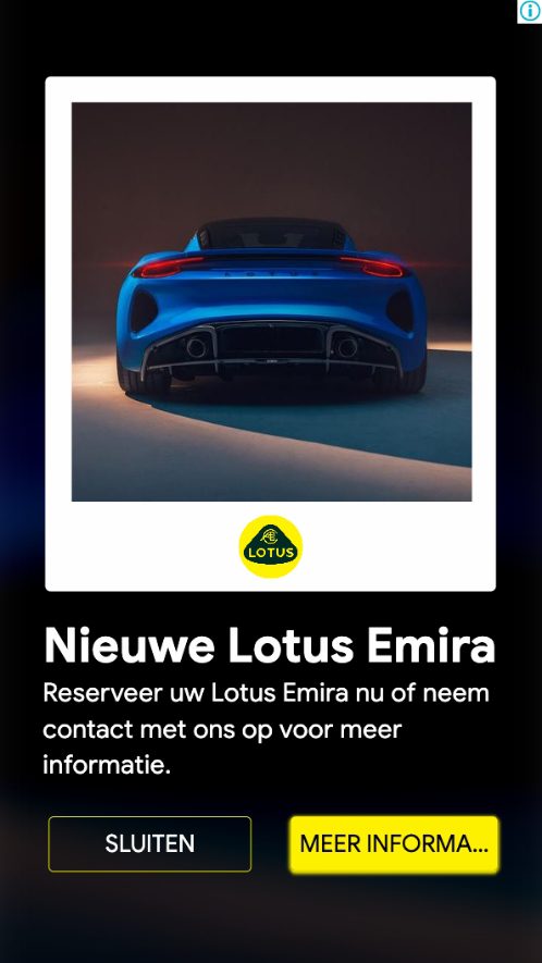 Nieuwe lotus Emira
