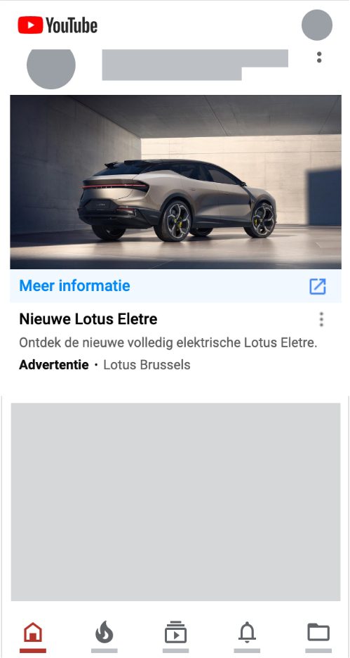 Youtube campagne lotus eletre