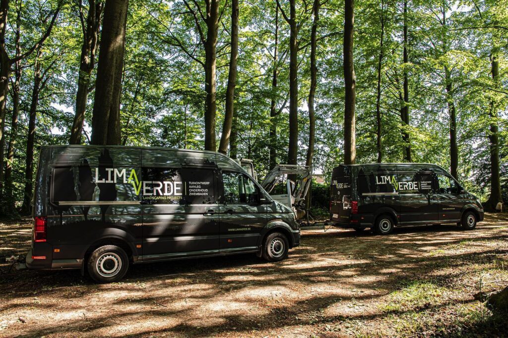 Lima Verde belettering bestelwagens