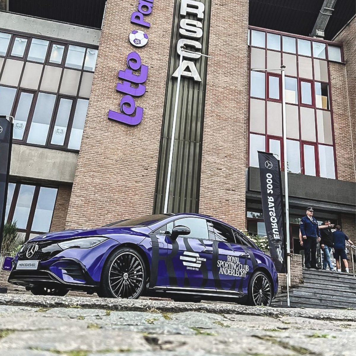gewrapte wagen rsc anderlecht