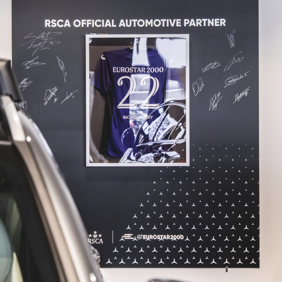 gesigneerd truitje anderlecht - eurostar