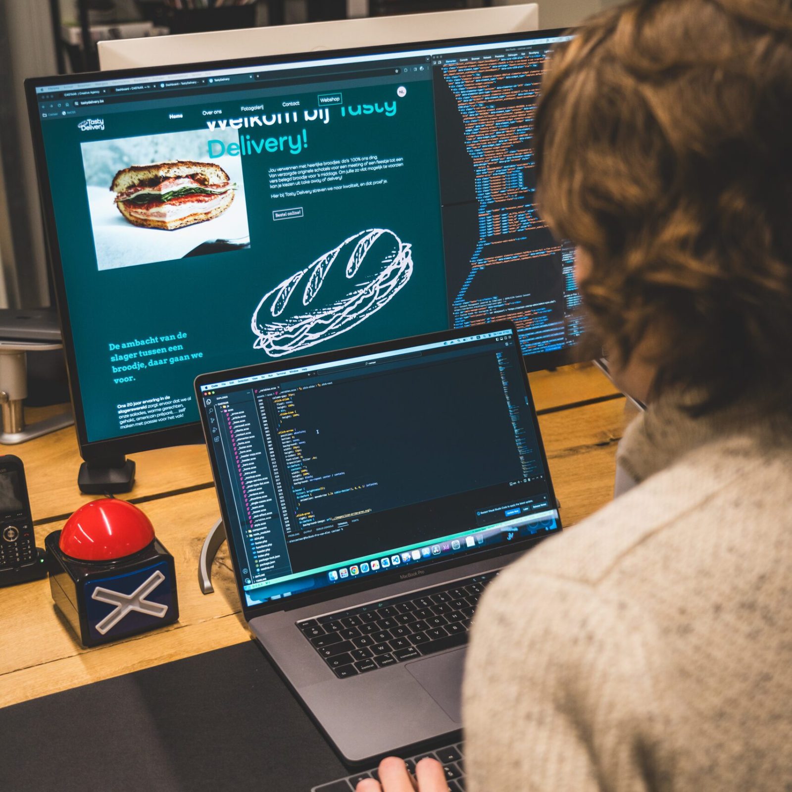 Website coderen Tasty Delivery