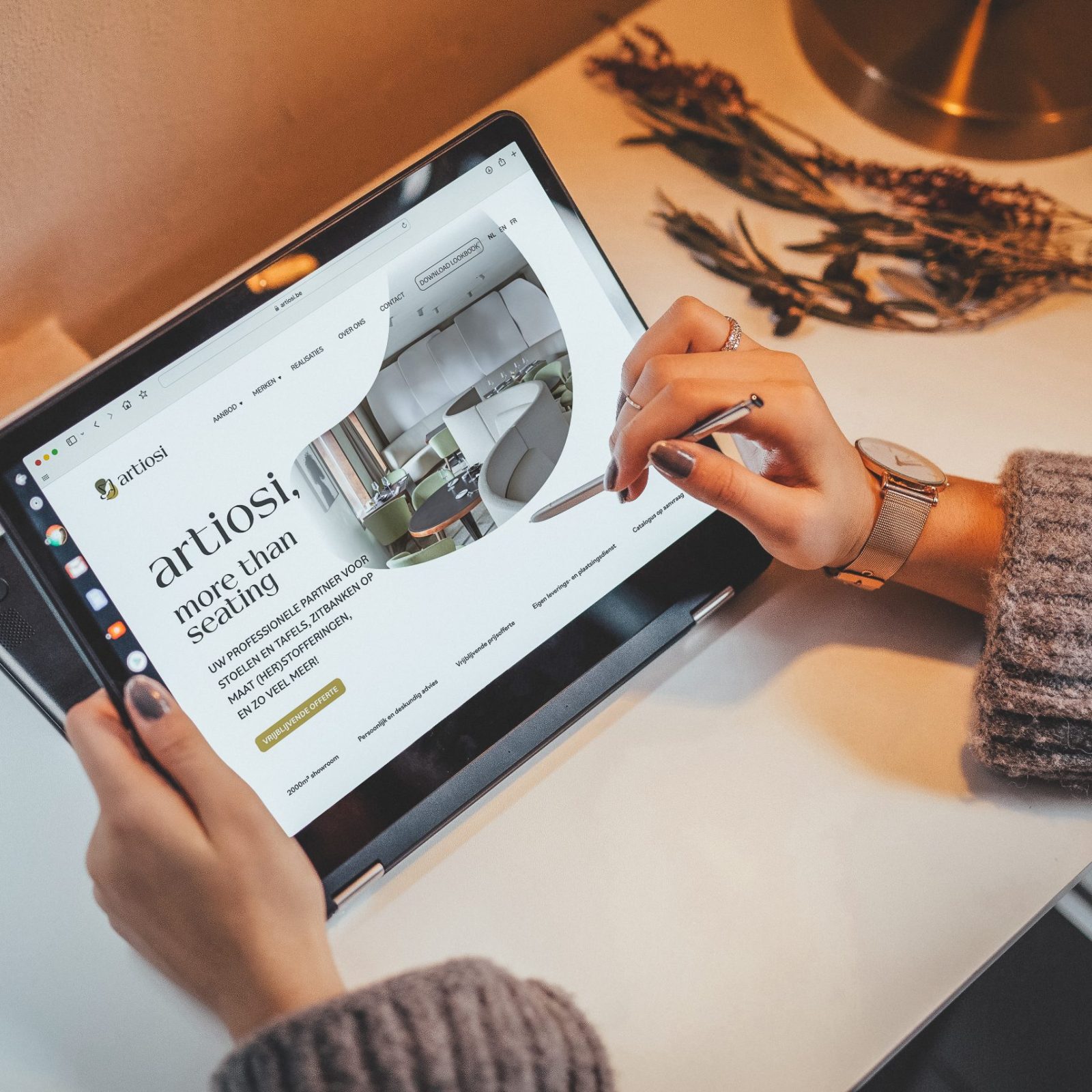 Artiosi website design