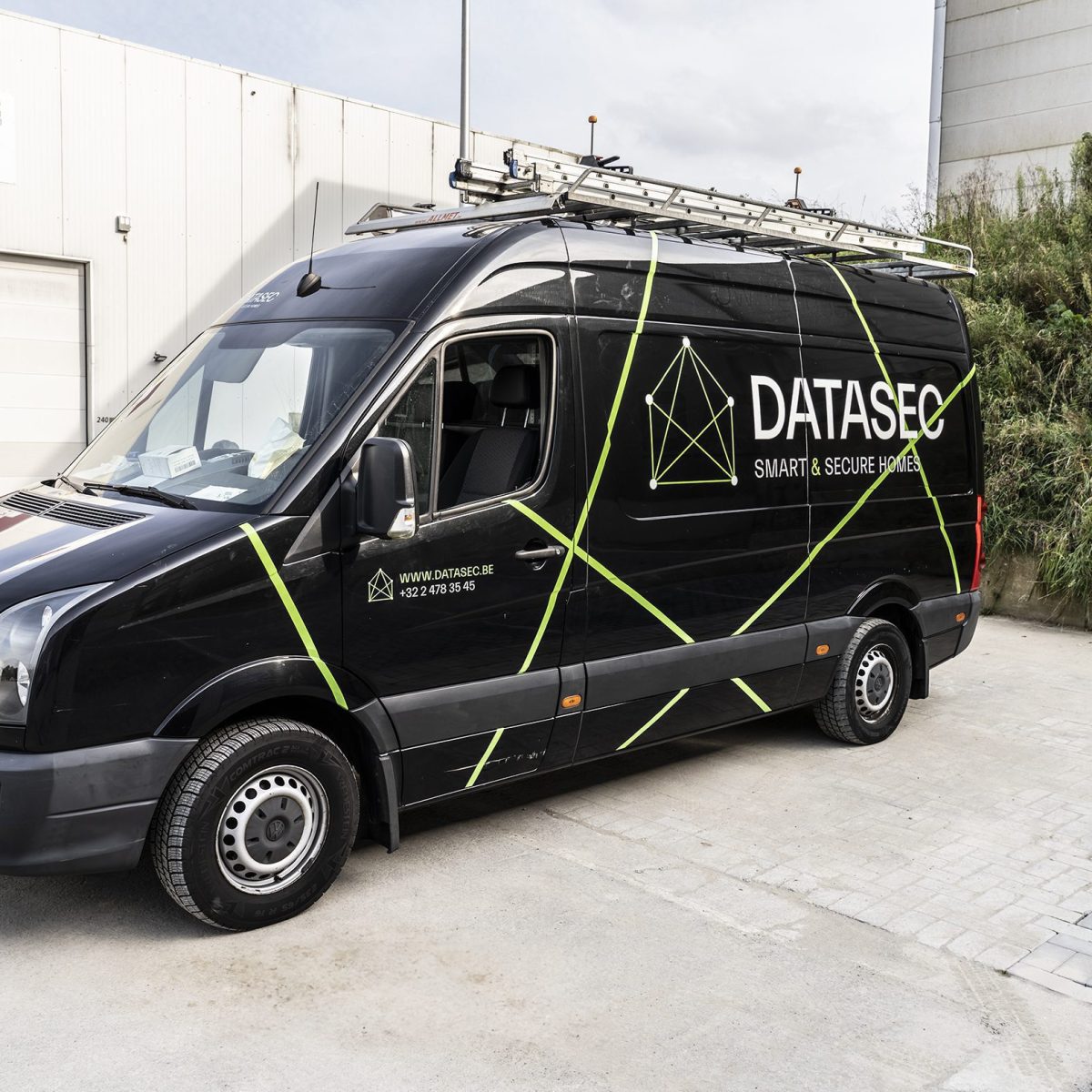 datasec bestelwagen belettering