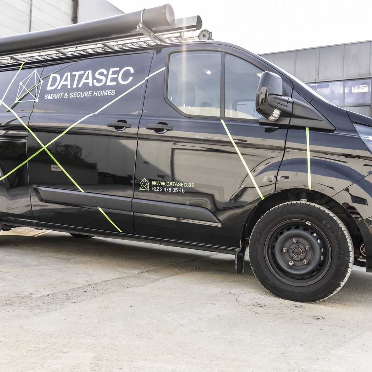 Belettering bestelwagen Datasec