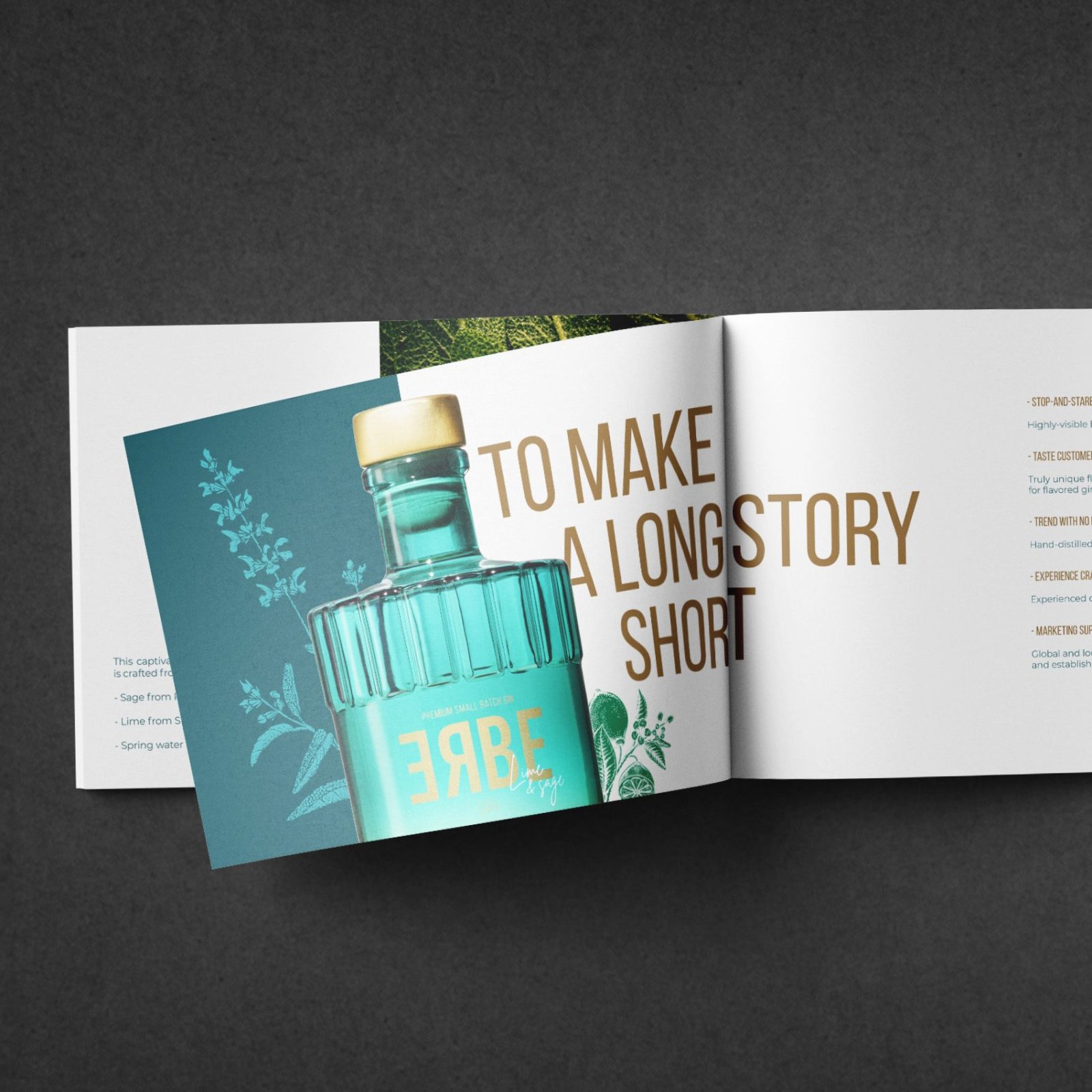 Print brochure Erbe Gin