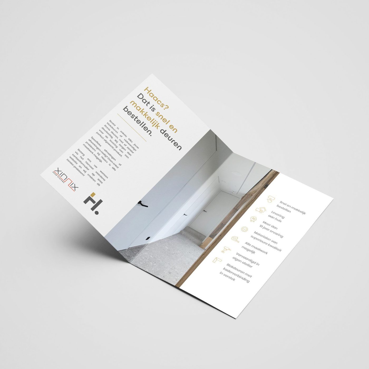 Ontwerp van een folder voor Haacs door Castaar agency