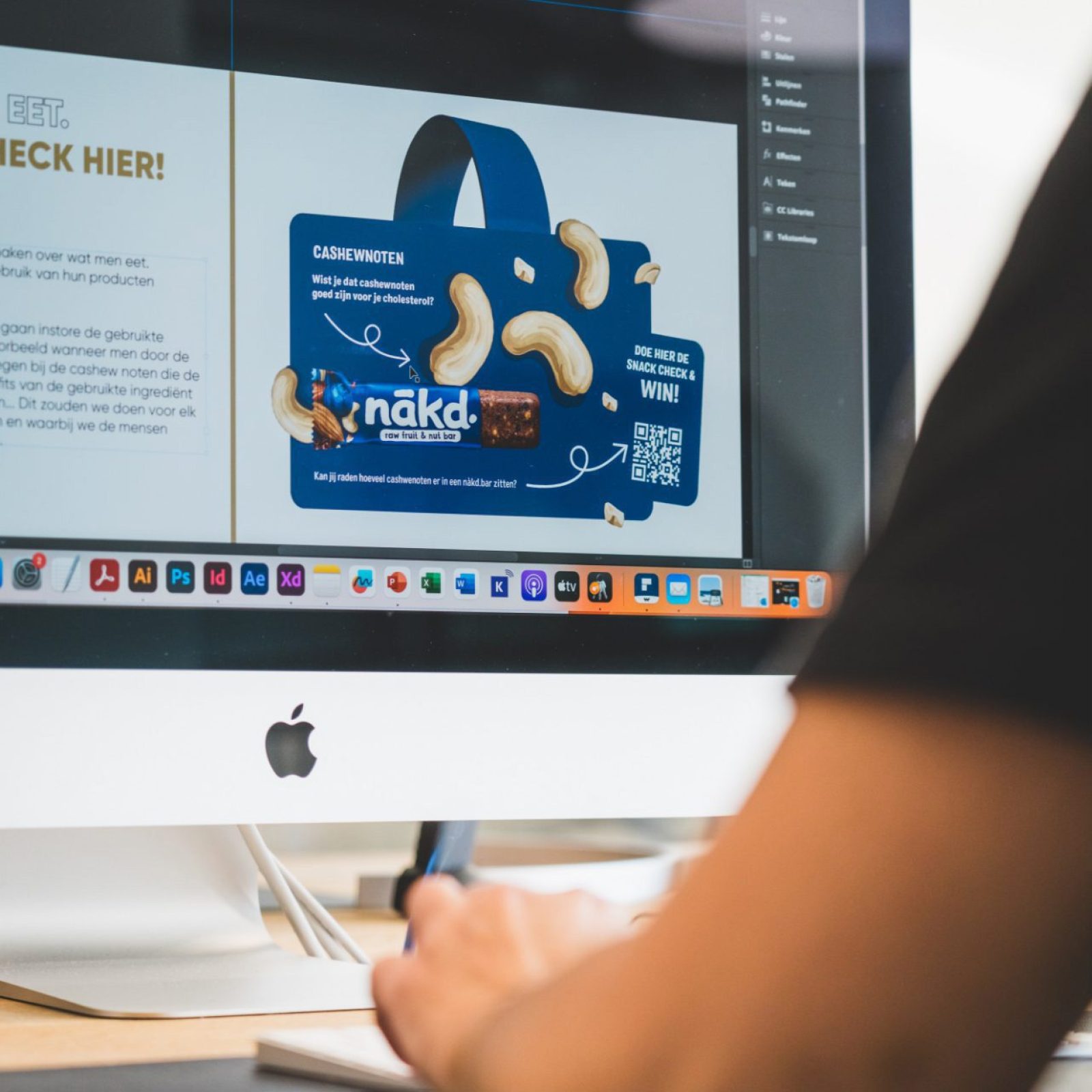 Ontwerp wobbler voor winkelreclame door Castaar agency