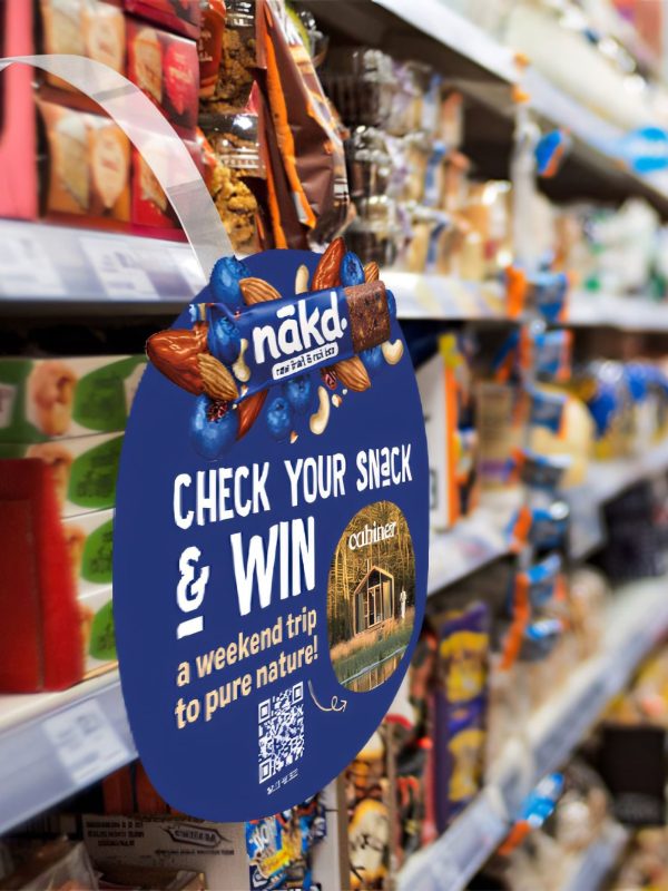 Ontwerp en productie van wobbler voor Nakd